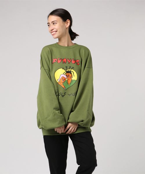 PUNYUS（プニュズ）の「FUGUスウェット（スウェット・レディース・ホワイト/カーキ/ピンク/イエロー・4/3）」の3枚目の写真