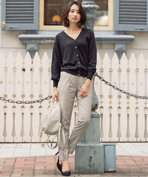 Pierrot(ピエロ)の「フェイクレザータッセル付きミニリュック(バックパック/リュック・レディース・ブラック/ネイビー/グレー/アイボリー・FREE)」の14枚目の写真