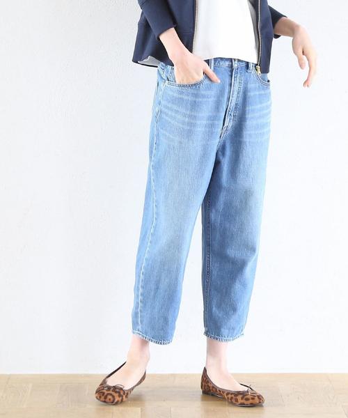 coen（コーエン）の「USAコットンデニム5ポケットバルーンパンツ（デニムパンツ・レディース・ネイビー/コバルトブルー・MEDIUM/LARGE/SMALL）」の3枚目の写真