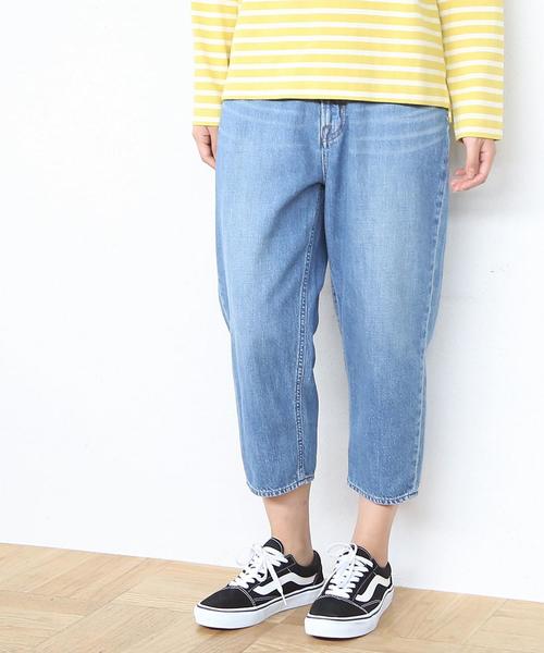 coen（コーエン）の「USAコットンデニム5ポケットバルーンパンツ（デニムパンツ・レディース・ネイビー/コバルトブルー・MEDIUM/LARGE/SMALL）」の4枚目の写真