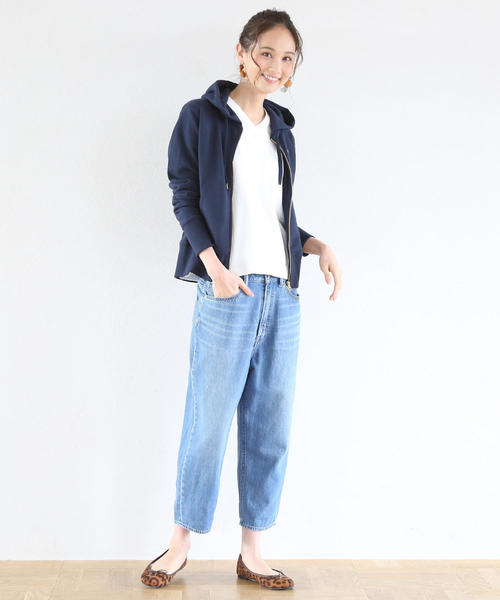 coen（コーエン）の「USAコットンデニム5ポケットバルーンパンツ（デニムパンツ・レディース・ネイビー/コバルトブルー・MEDIUM/LARGE/SMALL）」の11枚目の写真