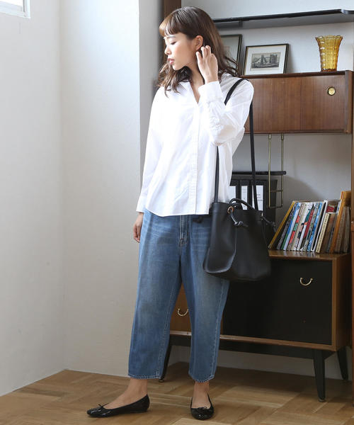 coen（コーエン）の「USAコットンデニム5ポケットバルーンパンツ（デニムパンツ・レディース・ネイビー/コバルトブルー・MEDIUM/LARGE/SMALL）」の12枚目の写真