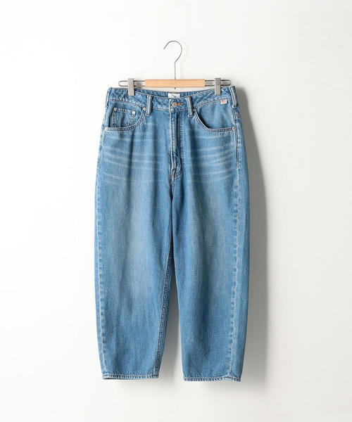 coen（コーエン）の「USAコットンデニム5ポケットバルーンパンツ（デニムパンツ・レディース・ネイビー/コバルトブルー・MEDIUM/LARGE/SMALL）」の5枚目の写真