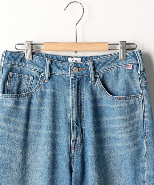 coen（コーエン）の「USAコットンデニム5ポケットバルーンパンツ（デニムパンツ・レディース・ネイビー/コバルトブルー・MEDIUM/LARGE/SMALL）」の7枚目の写真
