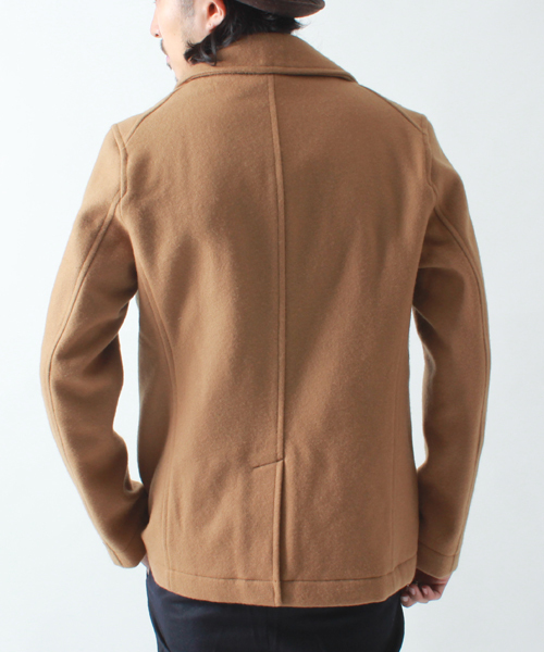 BEAMS(ビームス)の「◎□BEAMS / メルトン Pコート(ピーコート・メンズ・ネイビー/キャメル・SMALL/MEDIUM/LARGE/X-LARGE)」の4枚目の写真