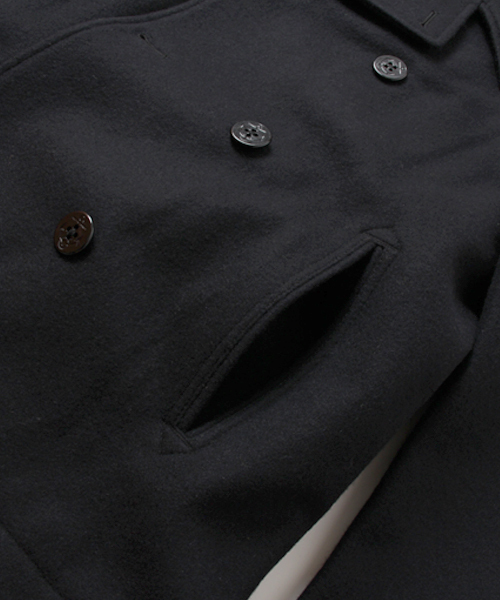 BEAMS(ビームス)の「◎□BEAMS / メルトン Pコート(ピーコート・メンズ・ネイビー/キャメル・SMALL/MEDIUM/LARGE/X-LARGE)」の8枚目の写真