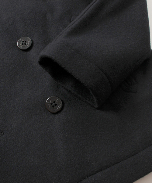 BEAMS(ビームス)の「◎□BEAMS / メルトン Pコート(ピーコート・メンズ・ネイビー/キャメル・SMALL/MEDIUM/LARGE/X-LARGE)」の14枚目の写真