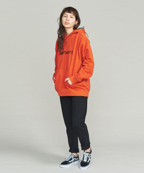 Carhartt（カーハート）の「＜Carhartt＞スウェットプルオーバーパーカー（パーカー・レディース・オレンジ・MEDIUM）」の7枚目の写真