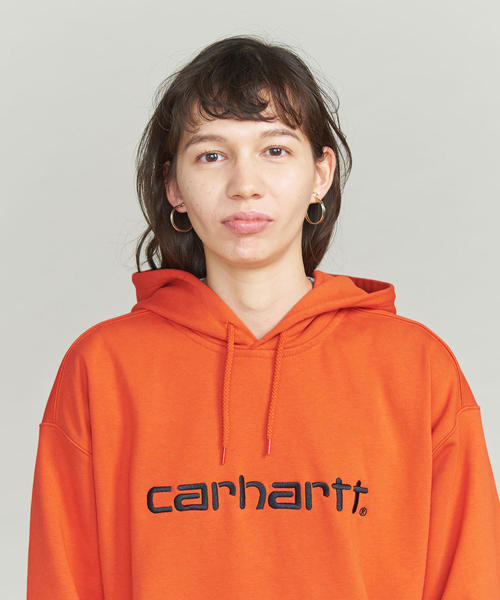 Carhartt（カーハート）の「＜Carhartt＞スウェットプルオーバーパーカー（パーカー・レディース・オレンジ・MEDIUM）」の8枚目の写真