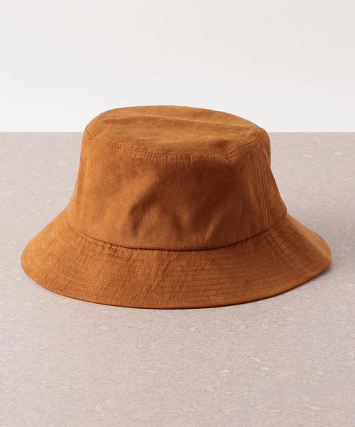 UNIVERSAL OVERALL（ユニバーサルオーバーオール）の「別注［ユニバーサルオーバーオール］UNIVERSAL OVERALL スエードタッチ　バケットハット ◆（ハット・メンズ・ブラック/ブラウン・FREE）」の3枚目の写真