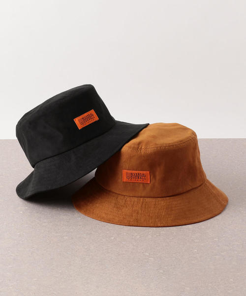 UNIVERSAL OVERALL（ユニバーサルオーバーオール）の「別注［ユニバーサルオーバーオール］UNIVERSAL OVERALL スエードタッチ　バケットハット ◆（ハット・メンズ・ブラック/ブラウン・FREE）」の6枚目の写真