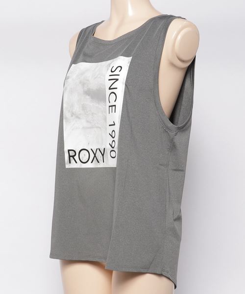ROXY(ロキシー)の「MARBLE/ロキシー フィットネス ヨガ ランニング タンクトップ ノースリーブ ルームウェアにも(タンクトップ・レディース・チャコールグレー/ホワイト/グレー・SMALL/MEDIUM/LARGE)」の4枚目の写真
