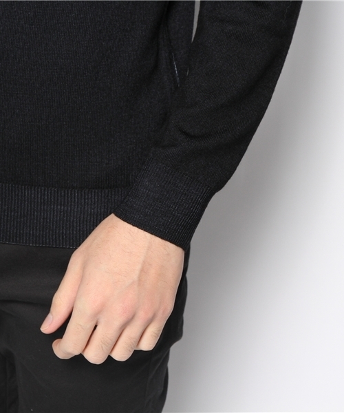 NANO universe（ナノユニバース）の「バソランウールV-ネック（ニット/セーター・メンズ・カーキ/グレー/ネイビー/ブラウン・SMALL/MEDIUM/LARGE/X-LARGE）」の8枚目の写真