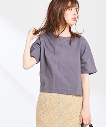 natural couture | 厚手天竺ショート丈Tシャツ(Tシャツ/カットソー)