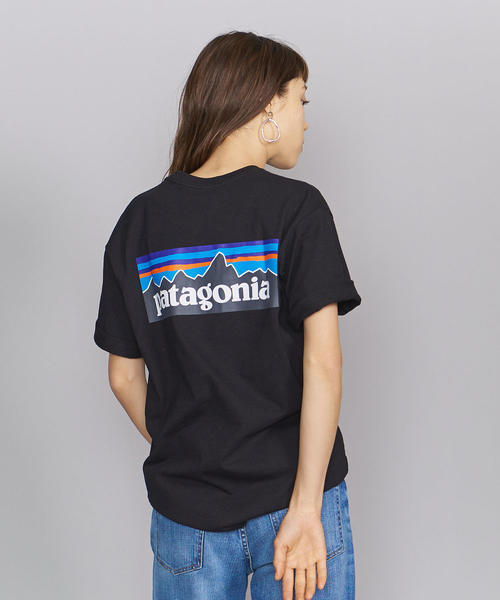 patagonia(パタゴニア)の「<patagonia(パタゴニア)>ロゴTシャツΨ(Tシャツ/カットソー・レディース・ホワイト/パープル/ブラック・X-SMALL)」の16枚目の写真