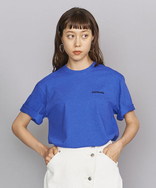 patagonia(パタゴニア)の「<patagonia(パタゴニア)>ロゴTシャツΨ(Tシャツ/カットソー・レディース・ホワイト/パープル/ブラック・X-SMALL)」の10枚目の写真