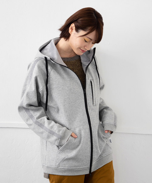 JRD by JARLD(ジェイアールディーバイジャールド)の「【JRD by JARLD】撥水 ステッチ刺繍 ボンディング 裏ファー 長袖ジップアップパーカー(パーカー・メンズ・グレー/ブラック・S/M/L)」の14枚目の写真