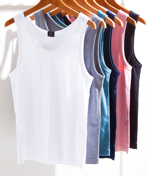 BEAUTY&YOUTH UNITED ARROWS（ビューティーアンドユースユナイテッドアローズ）の「by フライス タンクトップ ◆（タンクトップ・メンズ・ホワイト/グレー/ライトピンク/ケリー/ネイビー/ブラック・LARGE/SMALL/MEDIUM）」の10枚目の写真