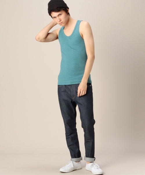 BEAUTY&YOUTH UNITED ARROWS（ビューティーアンドユースユナイテッドアローズ）の「by フライス タンクトップ ◆（タンクトップ・メンズ・ホワイト/グレー/ライトピンク/ケリー/ネイビー/ブラック・LARGE/SMALL/MEDIUM）」の13枚目の写真