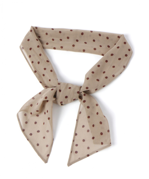 GLOBAL WORK（グローバルワーク）の「シフォンチビスカーフ/847973（ストール/ショール・レディース・アイボリー/ホワイト/ベージュ/オレンジ/グレー系その他/ネイビー/ダークブラウン/グレー/ブラウン系その他・FREE）」の7枚目の写真