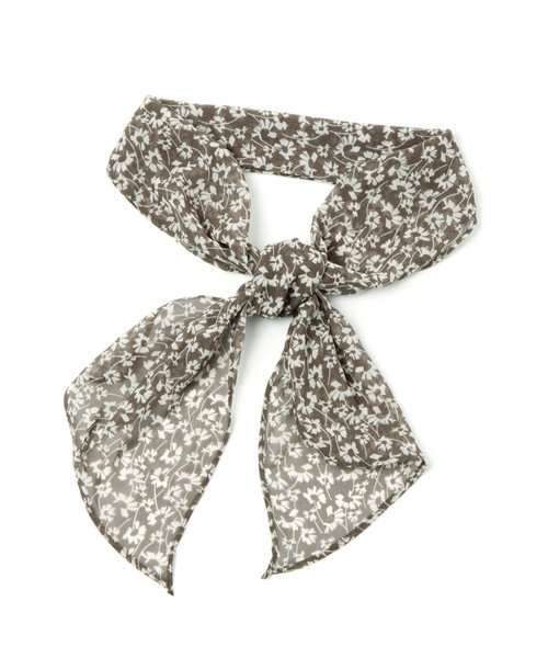 GLOBAL WORK（グローバルワーク）の「シフォンチビスカーフ/847973（ストール/ショール・レディース・アイボリー/ホワイト/ベージュ/オレンジ/グレー系その他/ネイビー/ダークブラウン/グレー/ブラウン系その他・FREE）」の3枚目の写真