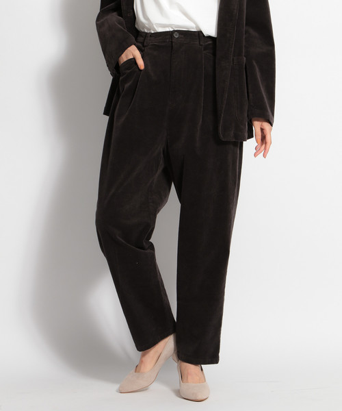 niko and...（ニコアンド）の「コーデュロイセミワイドパンツ（その他パンツ・レディース・ダークブラウン/ベージュ/ブラウン・MEDIUM/LARGE）」の16枚目の写真