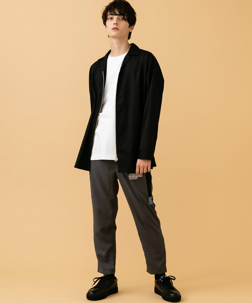 STUDIOUS（ステュディオス）の「【STUDIOUS】ジップオープンカラービッグシャツ（シャツ/ブラウス・メンズ・ネイビー/ブラック・1/2/3）」の5枚目の写真