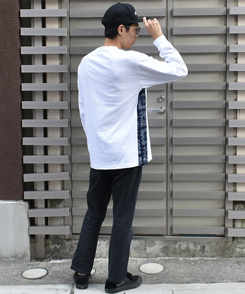 DOUBLE STEAL（ダブルスティール）の「Side Panel Long Tee（Tシャツ/カットソー・メンズ・ホワイト系その他2/ブラック系その他2/ホワイト系その他/ブラック系その他・MEDIUM/LARGE/X-LARGE）」の7枚目の写真