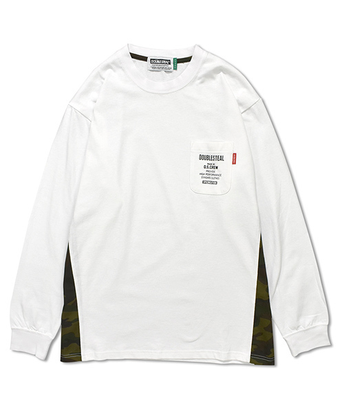 DOUBLE STEAL（ダブルスティール）の「Side Panel Long Tee（Tシャツ/カットソー・メンズ・ホワイト系その他2/ブラック系その他2/ホワイト系その他/ブラック系その他・MEDIUM/LARGE/X-LARGE）」の12枚目の写真