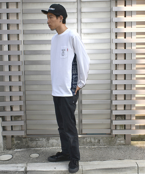 DOUBLE STEAL（ダブルスティール）の「Side Panel Long Tee（Tシャツ/カットソー・メンズ・ホワイト系その他2/ブラック系その他2/ホワイト系その他/ブラック系その他・MEDIUM/LARGE/X-LARGE）」の15枚目の写真