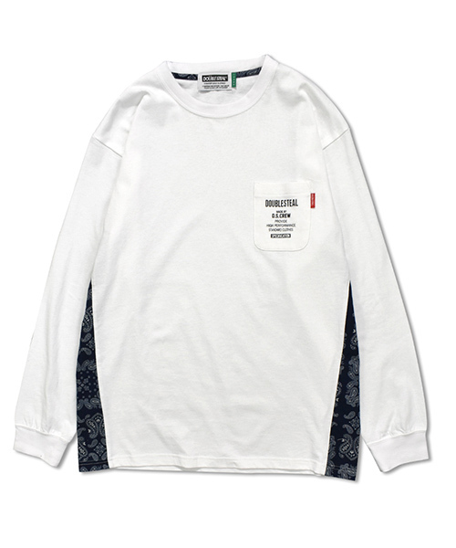 DOUBLE STEAL（ダブルスティール）の「Side Panel Long Tee（Tシャツ/カットソー・メンズ・ホワイト系その他2/ブラック系その他2/ホワイト系その他/ブラック系その他・MEDIUM/LARGE/X-LARGE）」の16枚目の写真