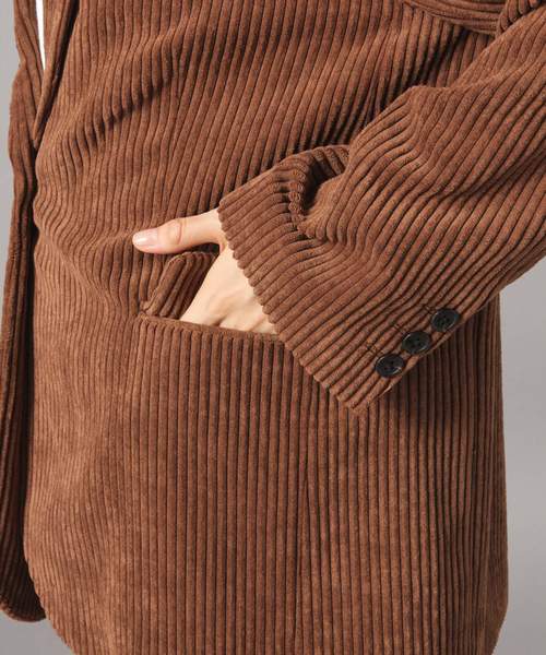 LOWRYS FARM（ローリーズファーム）の「カルコーデュロイジャケット 841551（テーラードジャケット・レディース・ダークブラウン/ネイビー/ブラウン・FREE）」の15枚目の写真