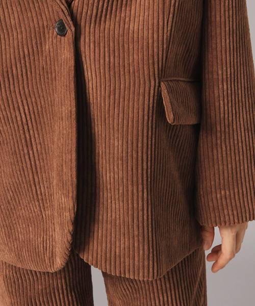 LOWRYS FARM（ローリーズファーム）の「カルコーデュロイジャケット 841551（テーラードジャケット・レディース・ダークブラウン/ネイビー/ブラウン・FREE）」の11枚目の写真