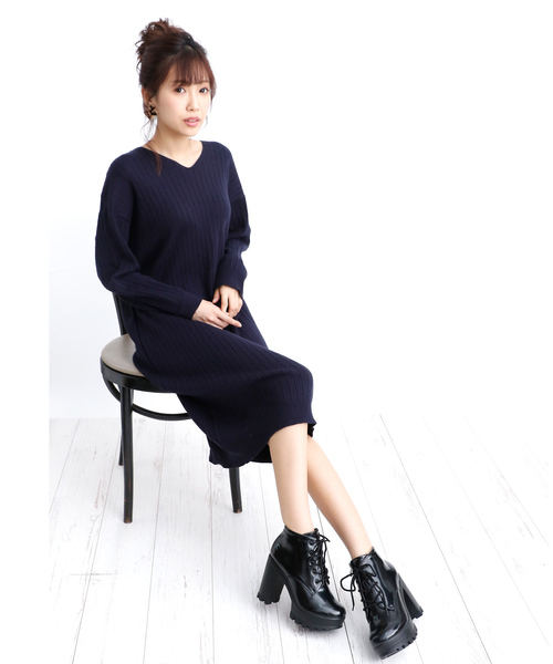 attagirl（アタガール）の「ハイヒール レースアップ ショートブーツ（ブーツ・レディース・ブラック/ブラック系その他/ブラウン系その他・LL/S/M/L）」の9枚目の写真