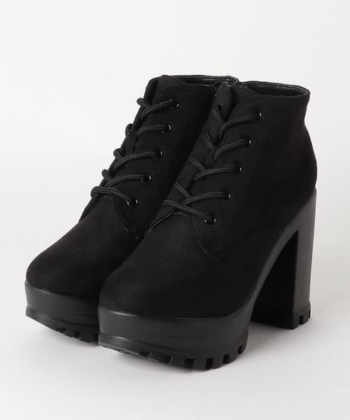 attagirl（アタガール）の「ハイヒール レースアップ ショートブーツ（ブーツ・レディース・ブラック/ブラック系その他/ブラウン系その他・LL/S/M/L）」の14枚目の写真
