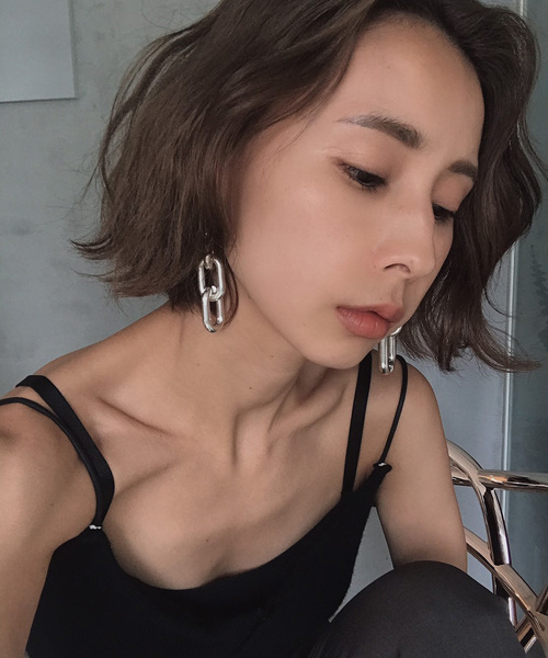Ameri（アメリ）の「UNDRESSED CHAIN PIERCE（ピアス（両耳用）・レディース・シルバー/ゴールド・FREE）」の4枚目の写真