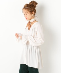 archives | Vネックギャザーチュニック(シャツ/ブラウス)