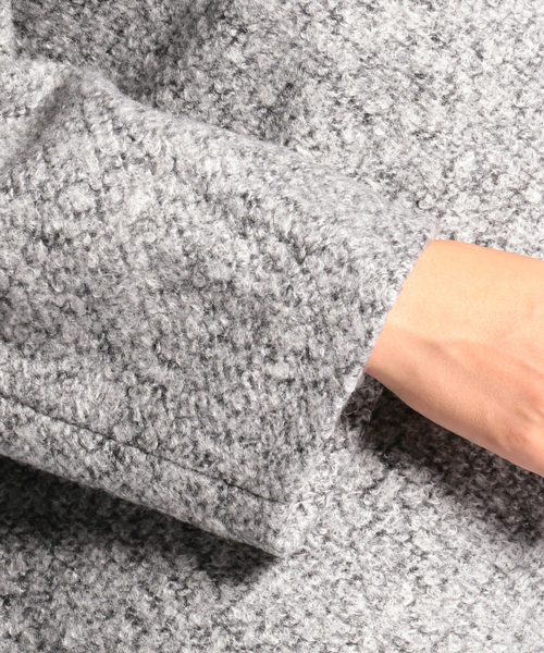 NARACAMICIE(ナラカミーチェ)の「ループ圧縮コクーンコート(その他アウター・レディース・ライトグレー/ダークネイビー・MEDIUM)」の20枚目の写真