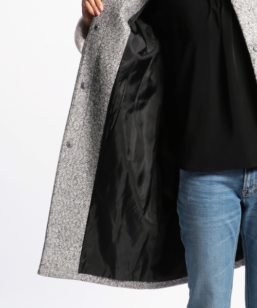 NARACAMICIE(ナラカミーチェ)の「ループ圧縮コクーンコート(その他アウター・レディース・ライトグレー/ダークネイビー・MEDIUM)」の16枚目の写真