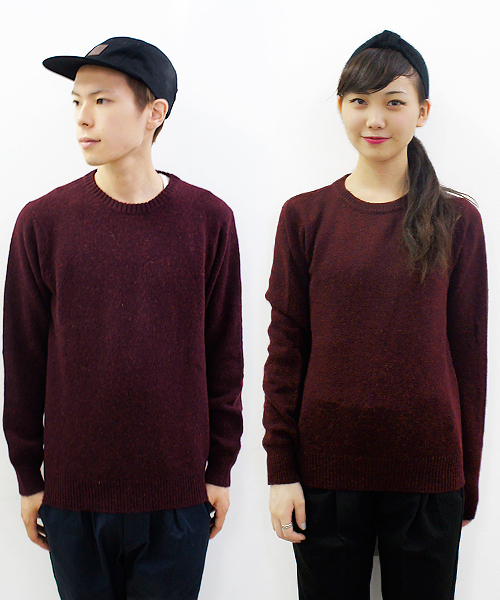 CIAOPANIC(チャオパニック)の「【Ciaopanic】ウォッシャブルクルーニット(ニット/セーター・メンズ・ネイビー/マスタード/バーガンディー/ホワイト/グレー/ベージュ/グリーン/ブルー・LARGE/FREE/MEDIUM)」の1枚目の写真