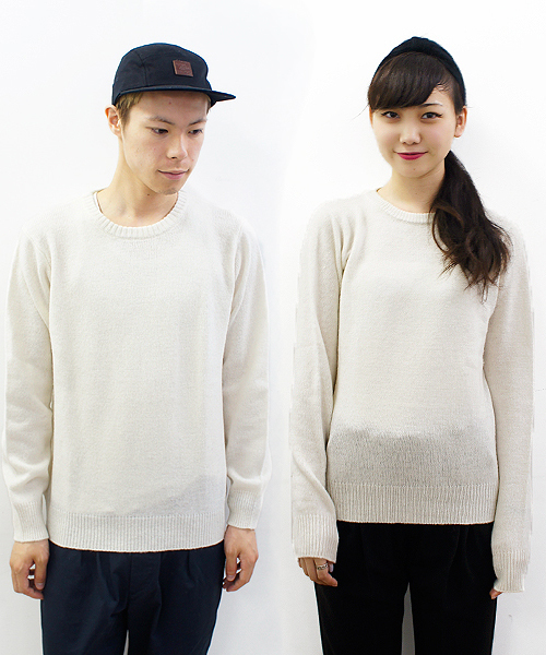 CIAOPANIC(チャオパニック)の「【Ciaopanic】ウォッシャブルクルーニット(ニット/セーター・メンズ・ネイビー/マスタード/バーガンディー/ホワイト/グレー/ベージュ/グリーン/ブルー・LARGE/FREE/MEDIUM)」の2枚目の写真