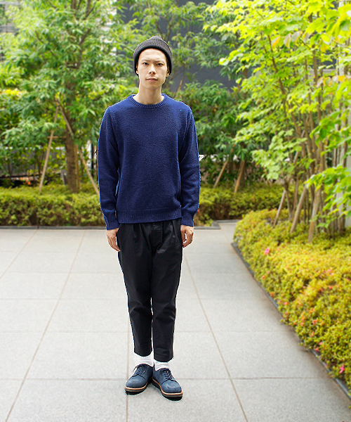 CIAOPANIC(チャオパニック)の「【Ciaopanic】ウォッシャブルクルーニット(ニット/セーター・メンズ・ネイビー/マスタード/バーガンディー/ホワイト/グレー/ベージュ/グリーン/ブルー・LARGE/FREE/MEDIUM)」の14枚目の写真