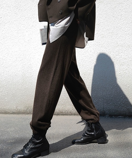 chuclla（チュクラ）の「【chuclla】【2019AW】ニット ジョガーパンツ ウール混 chw935（その他パンツ・レディース・ベージュ/ブラック/ブラウン・S/M）」の3枚目の写真