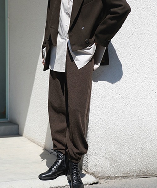 chuclla（チュクラ）の「【chuclla】【2019AW】ニット ジョガーパンツ ウール混 chw935（その他パンツ・レディース・ベージュ/ブラック/ブラウン・S/M）」の4枚目の写真