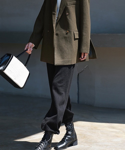 chuclla（チュクラ）の「【chuclla】【2019AW】ニット ジョガーパンツ ウール混 chw935（その他パンツ・レディース・ベージュ/ブラック/ブラウン・S/M）」の7枚目の写真