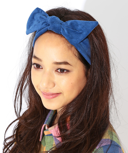 BEAMS BOY(ビームスボーイ)の「◎BEAMS BOY / コード リボン ヘアバンド(ヘアバンド・レディース・ベージュ/オレンジ/ブルー・ONE SIZE)」の3枚目の写真