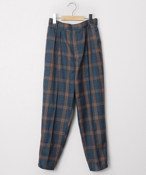 MinoriTY(マイノリティ)の「【コラボ「MinoriTY × WEARISTA MARSEE」】チェックテーパードアンクルパンツ スラックス(スラックス・メンズ・ネイビー/ブラウン・M/L)」の8枚目の写真