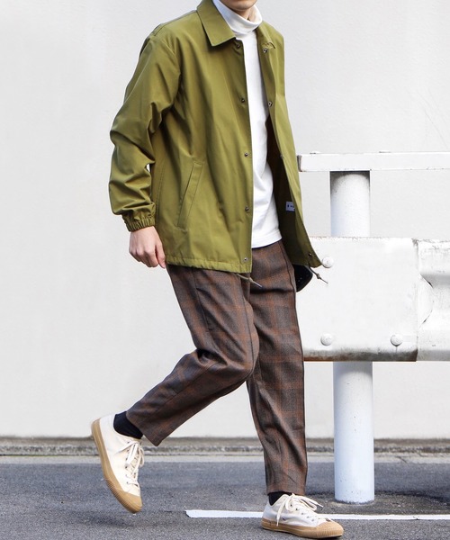 MinoriTY(マイノリティ)の「【コラボ「MinoriTY × WEARISTA MARSEE」】チェックテーパードアンクルパンツ スラックス(スラックス・メンズ・ネイビー/ブラウン・M/L)」の5枚目の写真