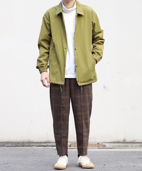 MinoriTY(マイノリティ)の「【コラボ「MinoriTY × WEARISTA MARSEE」】チェックテーパードアンクルパンツ スラックス(スラックス・メンズ・ネイビー/ブラウン・M/L)」の12枚目の写真