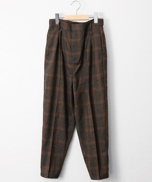 MinoriTY(マイノリティ)の「【コラボ「MinoriTY × WEARISTA MARSEE」】チェックテーパードアンクルパンツ スラックス(スラックス・メンズ・ネイビー/ブラウン・M/L)」の11枚目の写真